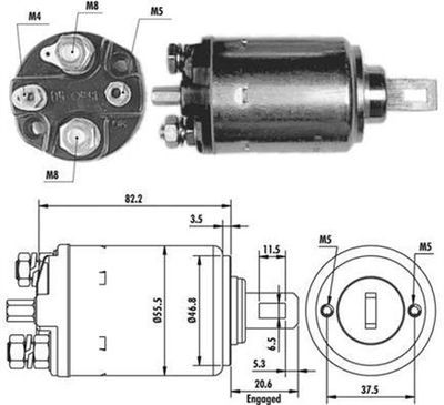 Ievilcējrelejs, Starteris MAGNETI MARELLI 940113050083