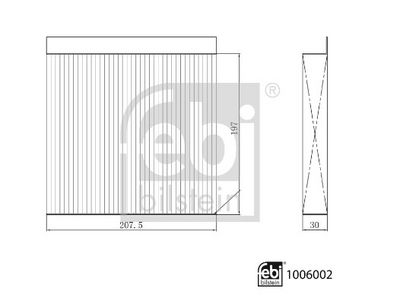 Filtrs, Salona telpas gaiss FEBI BILSTEIN 1006002