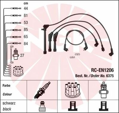 Комплект проводов зажигания NGK 6375