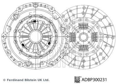 Комплект сцепления BLUE PRINT ADBP300231