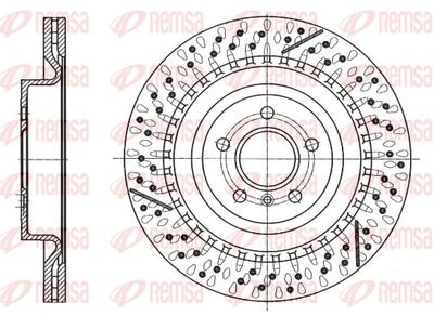 Тормозной диск REMSA 61744.10