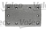 Комплект тормозных башмаков, барабанные тормоза VALEO 219908