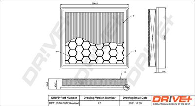 Воздушный фильтр Dr!ve+ DP1110.10.0672