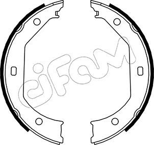 Bremžu loku kompl., Stāvbremze CIFAM 153-017