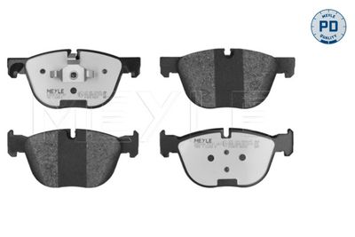 Bremžu uzliku kompl., Disku bremzes MEYLE 025 241 7019/PD