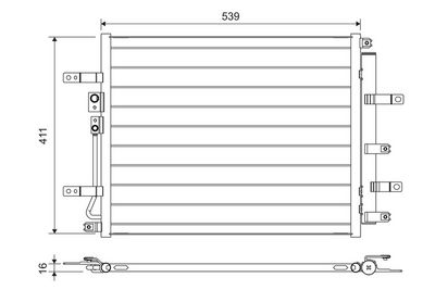 Конденсатор, кондиционер VALEO 822700