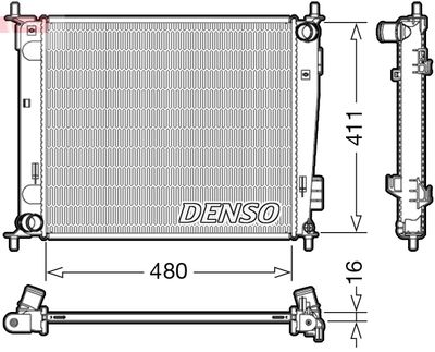 Radiators, Motora dzesēšanas sistēma DENSO DRM43003