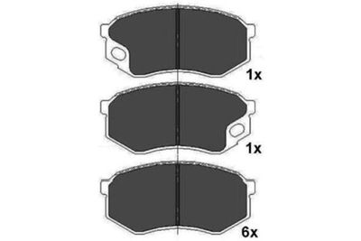Bremžu uzliku kompl., Disku bremzes KAVO PARTS KBP-5544