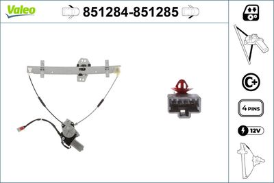 Стеклоподъемник VALEO 851284