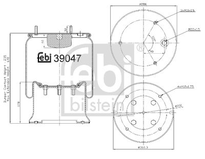 Pneimoatsperes spilvens, Pneimopiekare FEBI BILSTEIN 39047