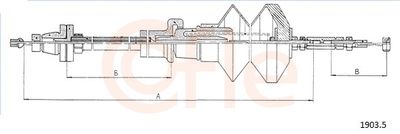 Akseleratora trose COFLE 92.1903.5