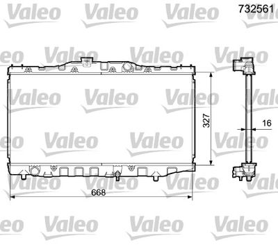 Radiators, Motora dzesēšanas sistēma VALEO 732561