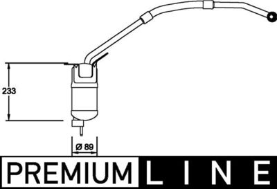 Осушитель, кондиционер MAHLE AD 273 000P