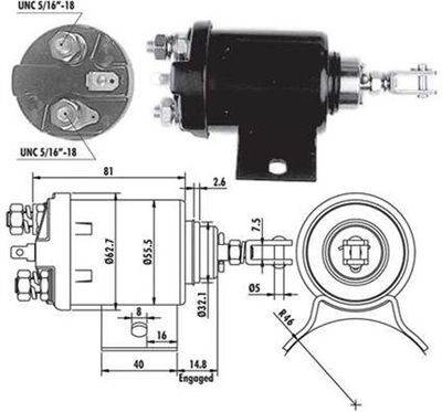 Ievilcējrelejs, Starteris MAGNETI MARELLI 940113050074