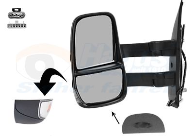 Ārējais atpakaļskata spogulis VAN WEZEL 2817817