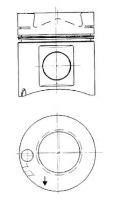 Поршень KOLBENSCHMIDT 40176600