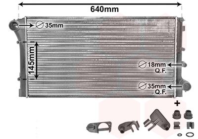 Radiators, Motora dzesēšanas sistēma VAN WEZEL 17002295