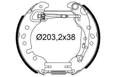 Bremžu loku komplekts VALEO 554980