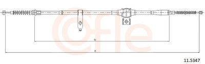 Тросик, cтояночный тормоз COFLE 92.11.5347