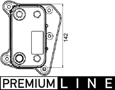 Eļļas radiators, Motoreļļa MAHLE CLC 38 000P