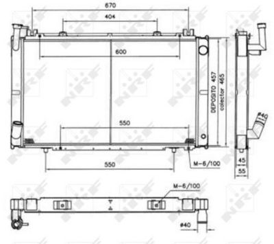 Radiators, Motora dzesēšanas sistēma NRF 52154