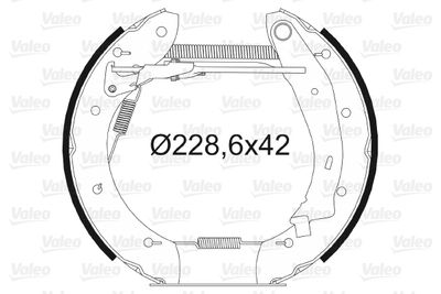 Комплект тормозных колодок VALEO 554608