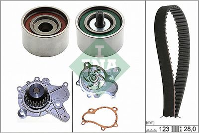 Ūdenssūknis + Zobsiksnas komplekts Schaeffler INA 530 0502 30