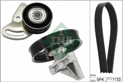 Ķīļrievu siksnu komplekts Schaeffler INA 529 0396 10