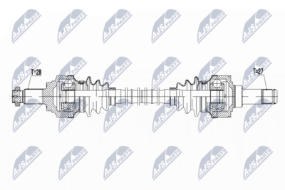 Приводной вал NTY NPW-BM-052