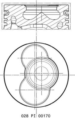 Поршень MAHLE 028 PI 00170 001