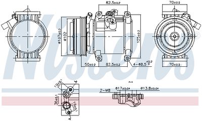 Компрессор, кондиционер NISSENS 891011
