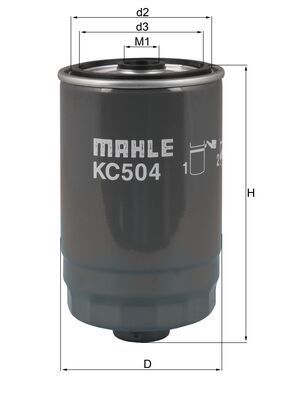 Degvielas filtrs MAHLE KC 504