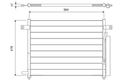 Конденсатор, кондиционер VALEO 818061