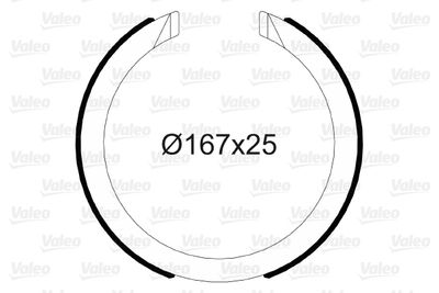 Bremžu loku kompl., Stāvbremze VALEO 564149