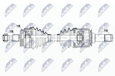 Приводной вал NTY NPW-ME-130