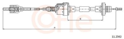 Трос, управление сцеплением COFLE 92.11.2562