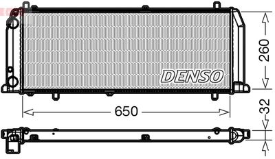Radiators, Motora dzesēšanas sistēma DENSO DRM02008