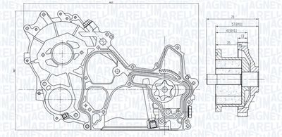 Масляный насос MAGNETI MARELLI 351516000119