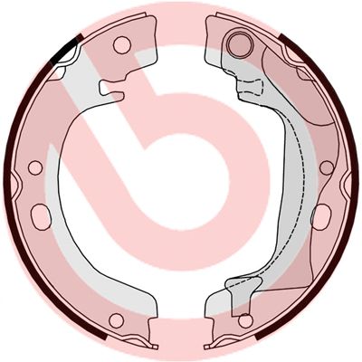 Bremžu loku kompl., Stāvbremze BREMBO S 83 560