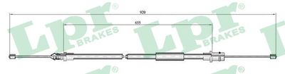 Тросик, cтояночный тормоз LPR C0798B