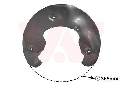 Dubļu sargs, Bremžu disks VAN WEZEL 0327371