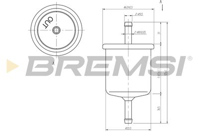 Топливный фильтр BREMSI FE1514