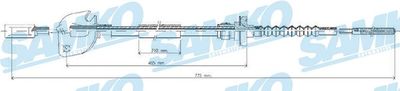 Трос, управление сцеплением SAMKO C0050C