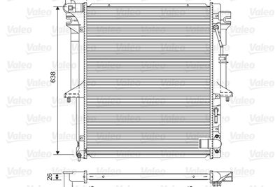 Radiators, Motora dzesēšanas sistēma VALEO 701585