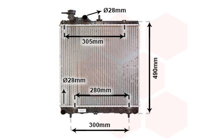 Radiators, Motora dzesēšanas sistēma VAN WEZEL 82002192