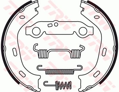 Bremžu loku kompl., Stāvbremze TRW GS8218
