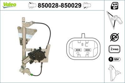 Стеклоподъемник VALEO 850028