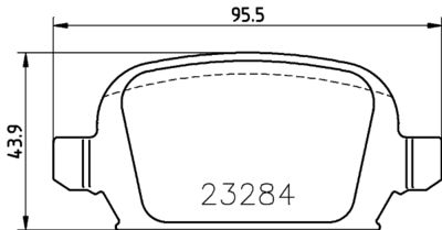 Bremžu uzliku kompl., Disku bremzes HELLA PAGID 8DB 355 018-641