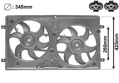 Ventilators, Motora dzesēšanas sistēma VAN WEZEL 5875749