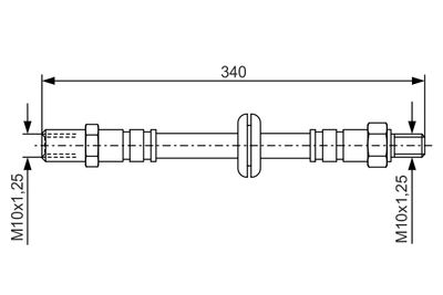 Bremžu šļūtene BOSCH 1 987 476 191
